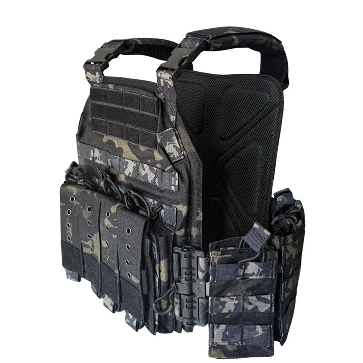 Tactical Vest For Men Quick Release Outdoor Training Vest Adjustable For Adults